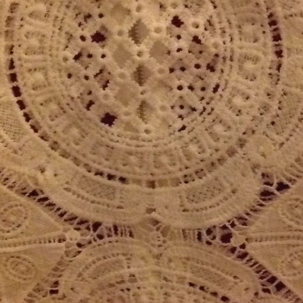 Women's white lace shirt